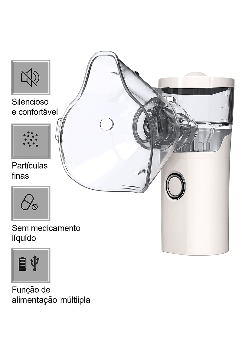Inalador Nebulizador Portátil Ultra Silencioso