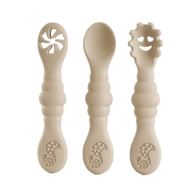 Kit De Talheres Infantil 3 Peças Com Ventosa Encantaditos