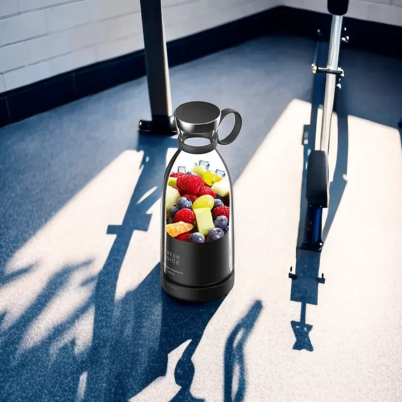 Mini Liquidificador Portátil Com Lâminas Duplas - Carregamento Via USB