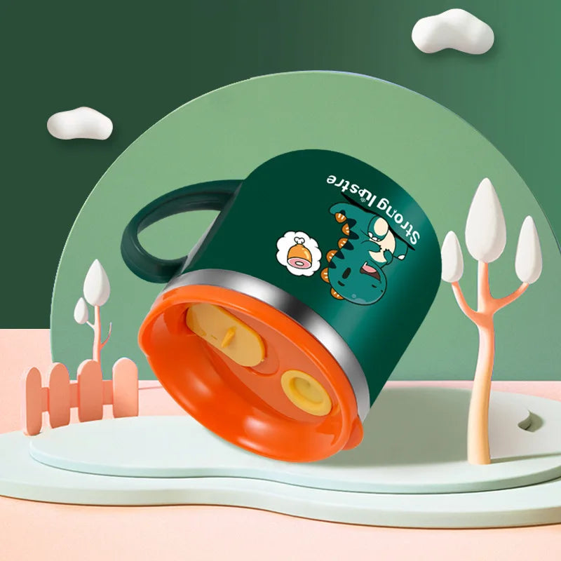 Caneca Infantil De Aço Inoxidável 250ml Encantaditos