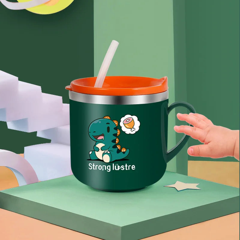Caneca Infantil De Aço Inoxidável 250ml Encantaditos