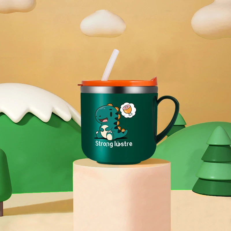 Caneca Infantil De Aço Inoxidável 250ml Encantaditos