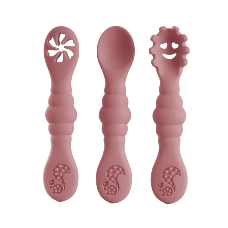 Kit De Talheres Infantil 3 Peças Com Ventosa Encantaditos