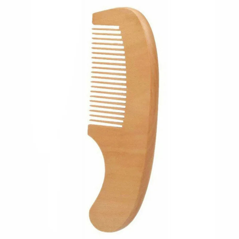 Kit De Escova Macia De Lã + Pente De Madeira Encantaditos