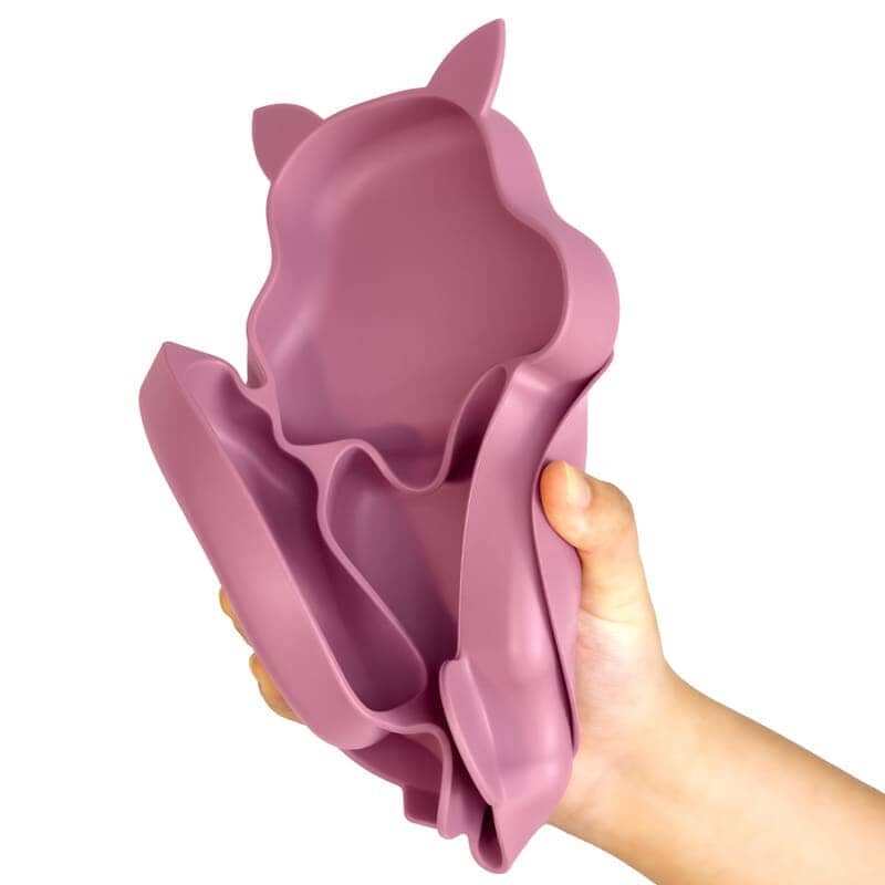 Kit 8 Peças, Prato Formato Esquilo Com Ventosa, Babador, Conjunto Alimentação Para Bebê